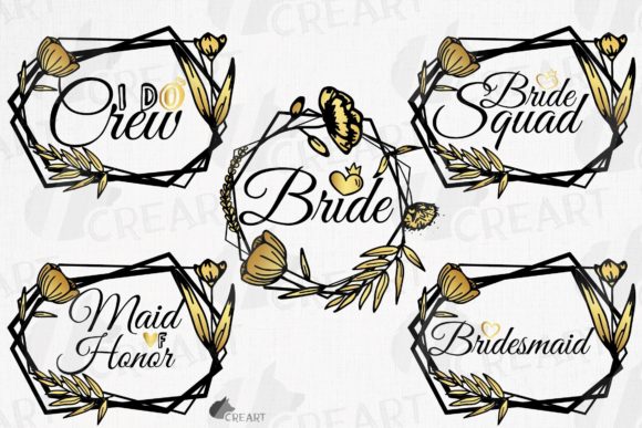 Bride Squad Printable Signs: Graphics & Print Templates
