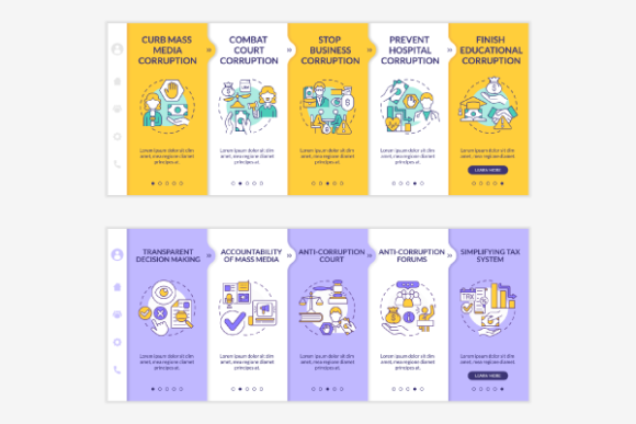 Corruption Onboarding Templates Bundle: Graphics and Graphic Templates