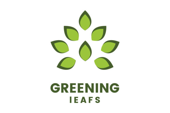 Greening Leafs Logo Design Graphics