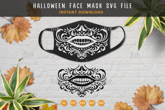 Halloween Face Mask SVG: Graphics and Crafts in Action