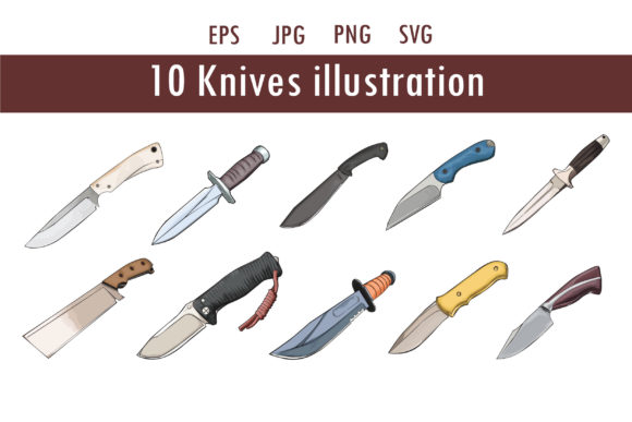 Knives Vectorart Object: Graphics for Decorative Elements