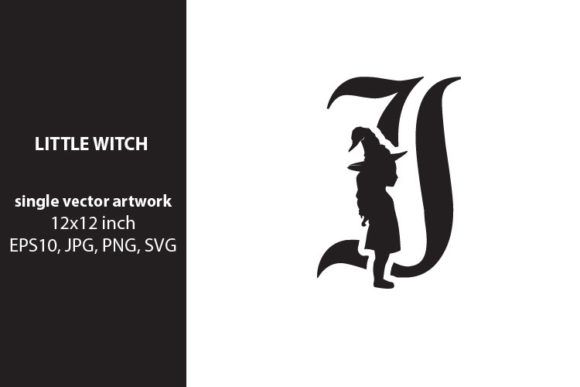 Little Witch - Monogram Letter I: Graphics and Icons for Creative Publishing
