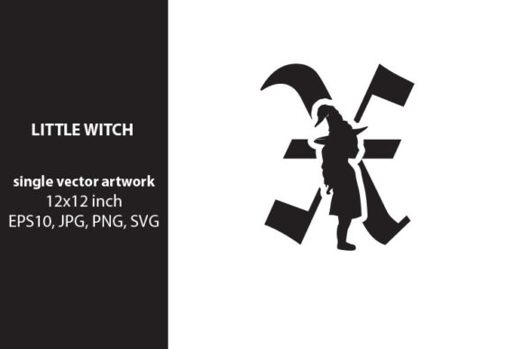 Little Witch - Monogram Letter X Graphics and Icons