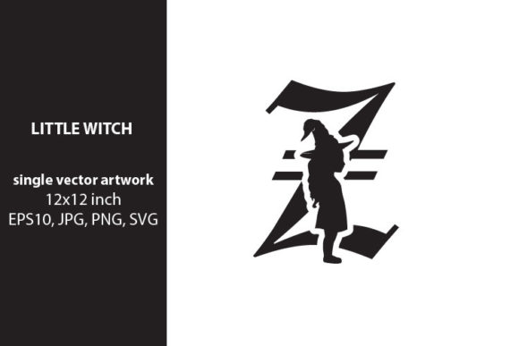 Little Witch - Monogram Letter Z: Graphics & Icons for Local Branding