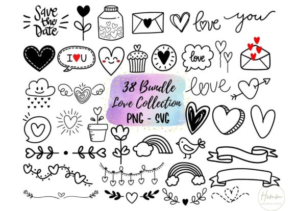 Love Collection Element: Graphics for Crafts