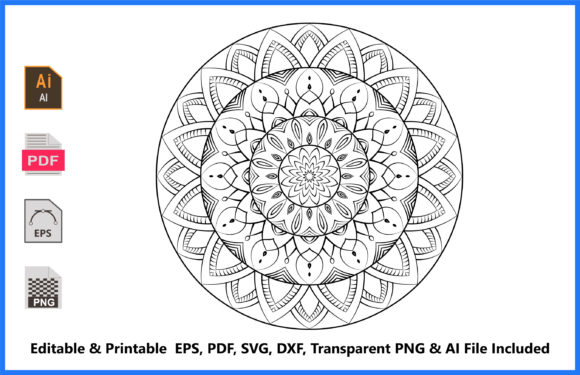 Mandala Craft Design 1: Graphics & Coloring Pages