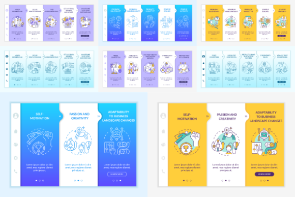 Startup Launch Aspects Vector Template