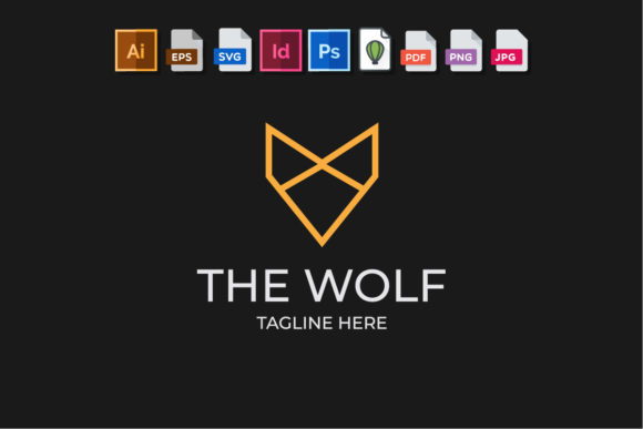 Wolf Minimalist Logo: Graphics and Logos for Modern Design